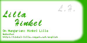 lilla hinkel business card